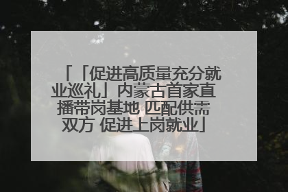 「促进高质量充分就业巡礼」内蒙古首家直播带岗基地 匹配供需双方 促进上岗就业