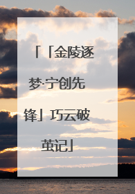 「金陵逐梦·宁创先锋」巧云破茧记