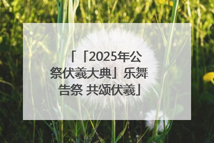 「2025年公祭伏羲大典」乐舞告祭 共颂伏羲