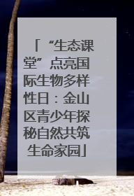 “生态课堂”点亮国际生物多样性日：金山区青少年探秘自然共筑生命家园
