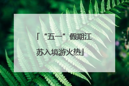 “五一”假期江苏入境游火热