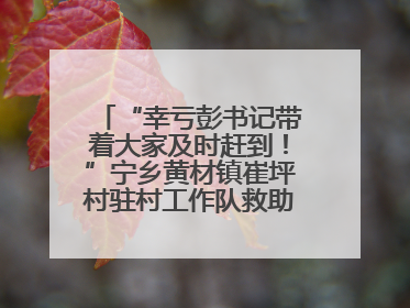 “幸亏彭书记带着大家及时赶到！”宁乡黄材镇崔坪村驻村工作队救助中暑村民