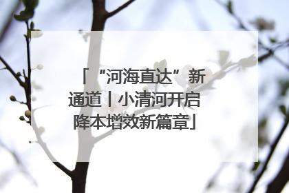 “河海直达”新通道丨小清河开启降本增效新篇章