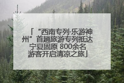 “西南专列·乐游神州”首趟旅游专列抵达宁夏固原 800余名游客开启清凉之旅