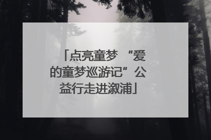 点亮童梦 “爱的童梦巡游记”公益行走进溆浦