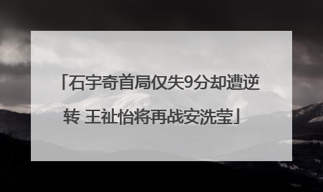 石宇奇首局仅失9分却遭逆转 王祉怡将再战安洗莹