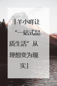 羊小咩让“一站式品质生活”从理想变为现实