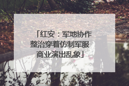 红安：军地协作整治穿着仿制军服商业演出乱象