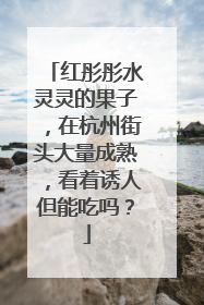 红彤彤水灵灵的果子，在杭州街头大量成熟，看着诱人但能吃吗？