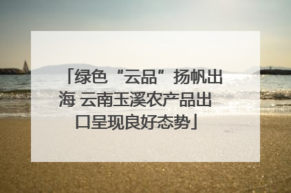 绿色“云品”扬帆出海 云南玉溪农产品出口呈现良好态势