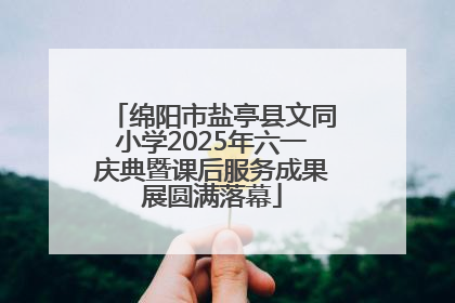 绵阳市盐亭县文同小学2025年六一庆典暨课后服务成果展圆满落幕