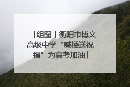 组图丨衡阳市博文高级中学“喊楼送祝福”为高考加油