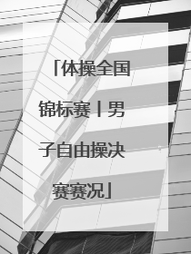 体操全国锦标赛丨男子自由操决赛赛况