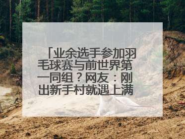 业余选手参加羽毛球赛与前世界第一同组？网友：刚出新手村就遇上满级BOSS