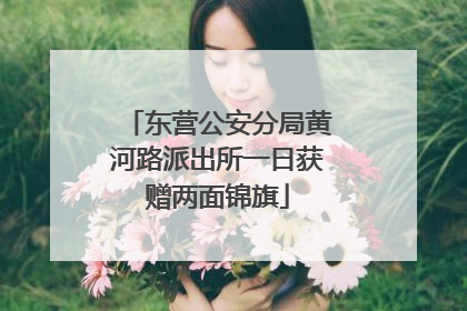 东营公安分局黄河路派出所一日获赠两面锦旗