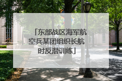 东部战区海军航空兵某团组织长航时反潜训练