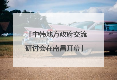 中韩地方政府交流研讨会在南昌开幕