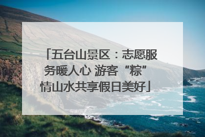 五台山景区：志愿服务暖人心 游客“粽”情山水共享假日美好