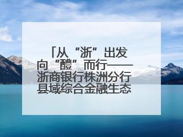 从“浙”出发 向“醴”而行——浙商银行株洲分行县域综合金融生态建设纪实