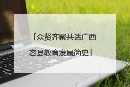 众贤齐聚共话广西容县教育发展简史