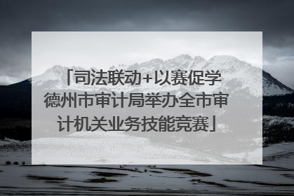 司法联动+以赛促学 德州市审计局举办全市审计机关业务技能竞赛