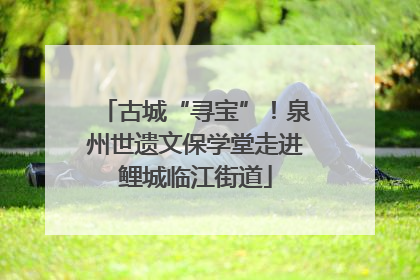 古城“寻宝”！泉州世遗文保学堂走进鲤城临江街道