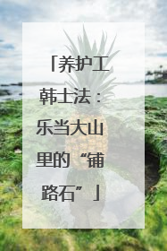 养护工韩士法：乐当大山里的“铺路石”