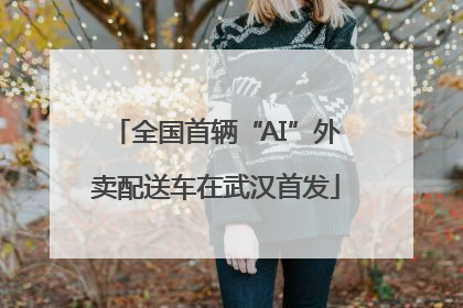 全国首辆“AI”外卖配送车在武汉首发