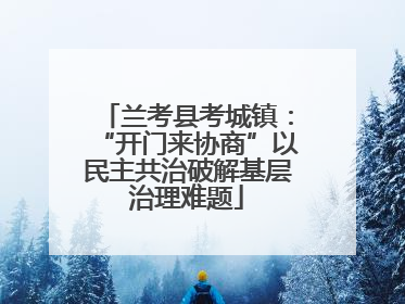 兰考县考城镇：“开门来协商”以民主共治破解基层治理难题