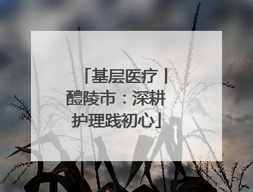 基层医疗丨醴陵市：深耕护理践初心