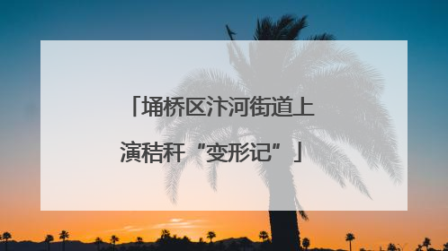 埇桥区汴河街道上演秸秆“变形记”