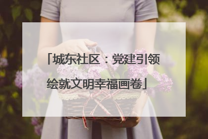 城东社区：党建引领绘就文明幸福画卷