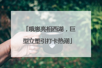 哦崽亮相西湖，巨型立塑引打卡热潮