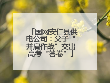 国网安仁县供电公司：父子“并肩作战”交出高考“答卷”