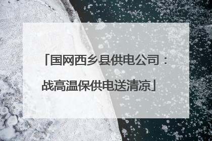 国网西乡县供电公司：战高温保供电送清凉