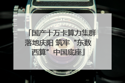 国产十万卡算力集群落地庆阳 筑牢“东数西算”中国底座