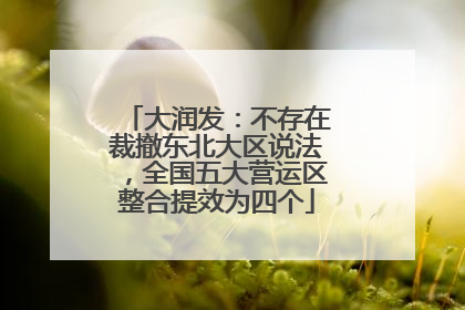 大润发：不存在裁撤东北大区说法，全国五大营运区整合提效为四个