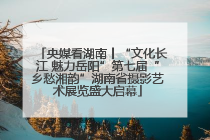 央媒看湖南丨“文化长江 魅力岳阳”第七届“乡愁湘韵”湖南省摄影艺术展览盛大启幕