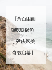 奔百里画廊吃铁锅鱼，延庆区美食节启幕