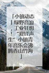 小镇动态丨绿野音浪，工业狂想！“夏铎声生”小镇青年音乐会沸腾香山竹海