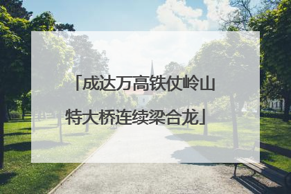 成达万高铁仗岭山特大桥连续梁合龙
