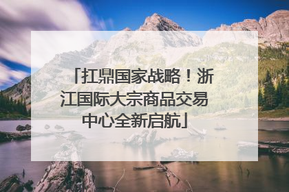 扛鼎国家战略！浙江国际大宗商品交易中心全新启航