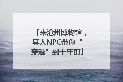 来沧州博物馆，真人NPC带你“穿越”到千年前