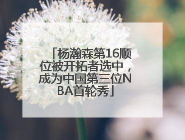 杨瀚森第16顺位被开拓者选中，成为中国第三位NBA首轮秀