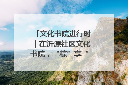 文化书院进行时｜在沂源社区文化书院，“粽”享“端午”美好时光