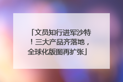 文员知行进军沙特！三大产品齐落地，全球化版图再扩张