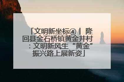 文明新坐标④丨 隆回县金石桥镇黄金井村：文明新风生“黄金” 振兴路上展新姿