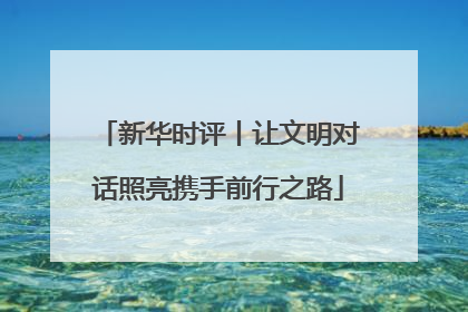 新华时评丨让文明对话照亮携手前行之路