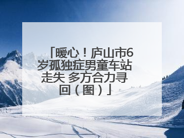 暖心！庐山市6岁孤独症男童车站走失 多方合力寻回（图）