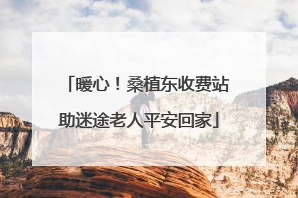 暖心！桑植东收费站助迷途老人平安回家
